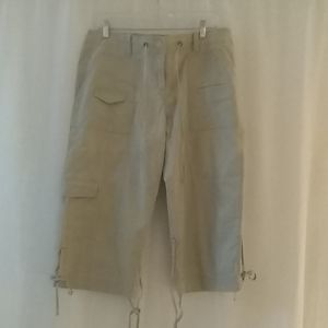 Gitano women's light brown cargo capris size 12
